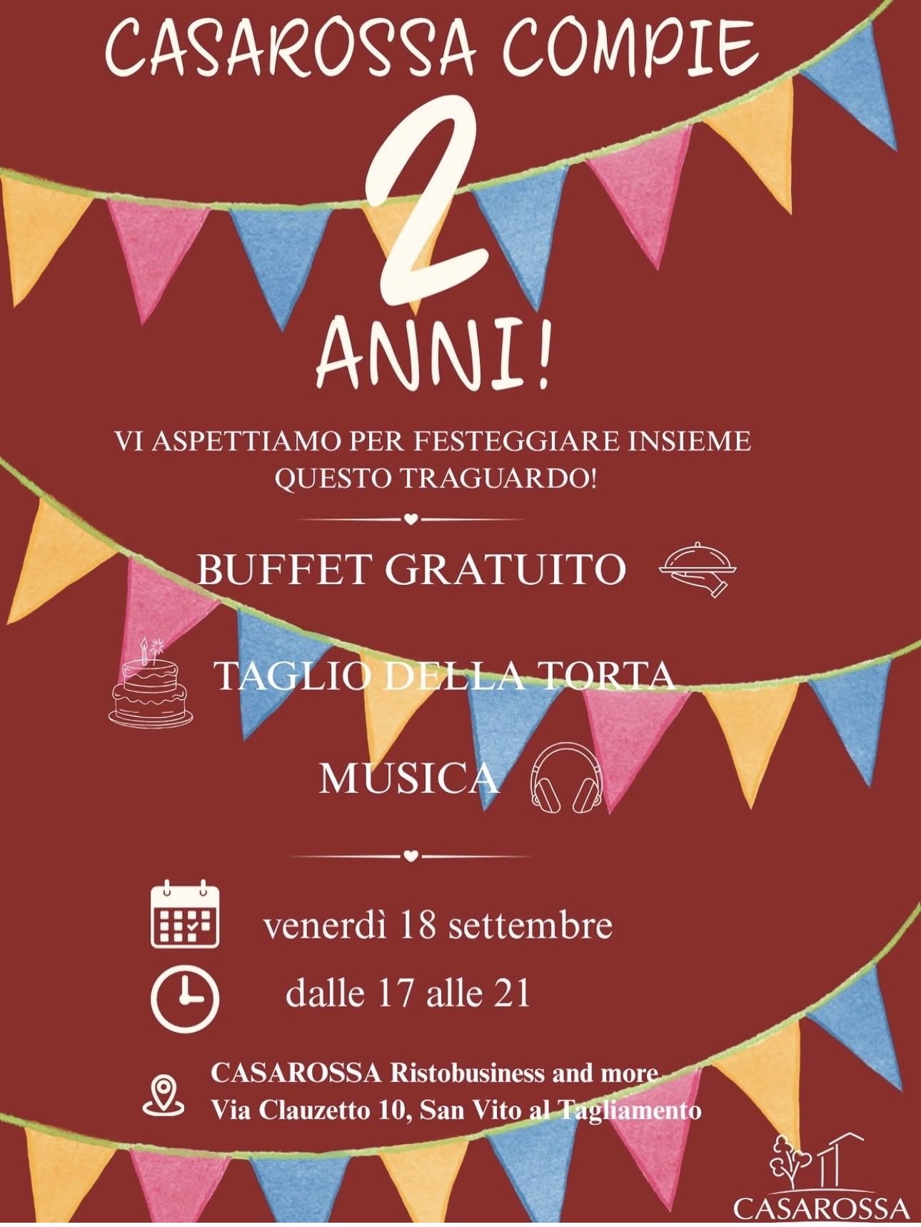 Casa Rossa Ristobusiness - Compie 2 Anni