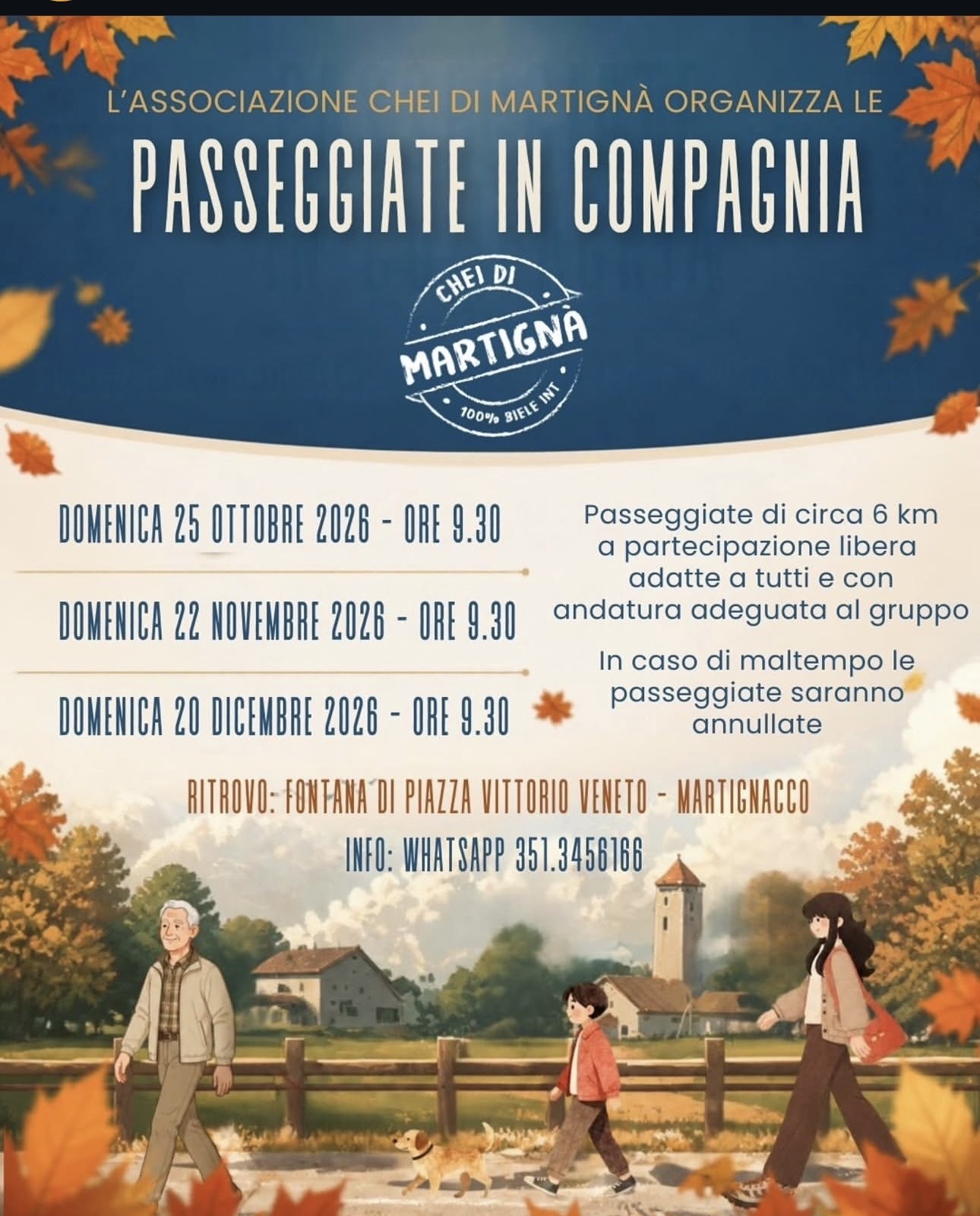 Martignacco - Passeggiate in compagnia