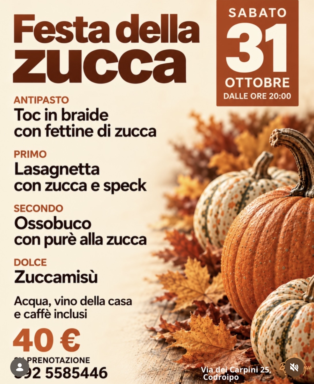 Bistrot by Manu - Festa della Zucca
